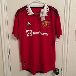 adidas Manchester United Home Authentic Jersey 22-23